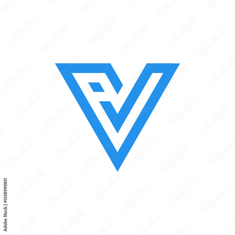 Modern Abstract Initial Letter V Logo Design Modern Abstract Initial Letter V Logo Design