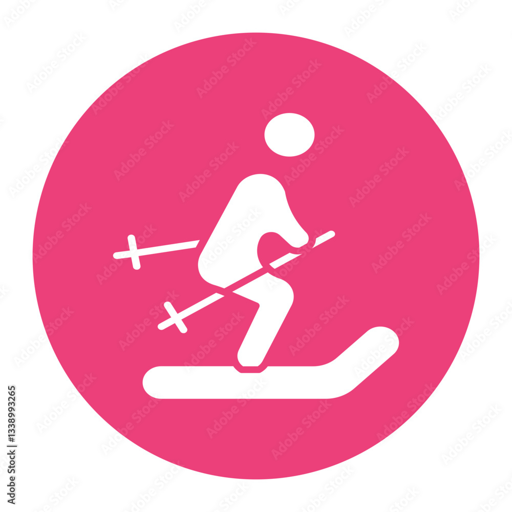 Ski Run Icon Ski Run Icon
