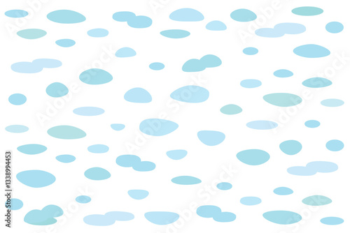 抽象的な雲のイラスト