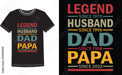 Dad t-shirt design happy Fathers Day