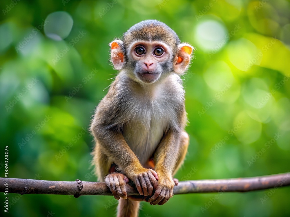 Fototapeta premium monkey on tree