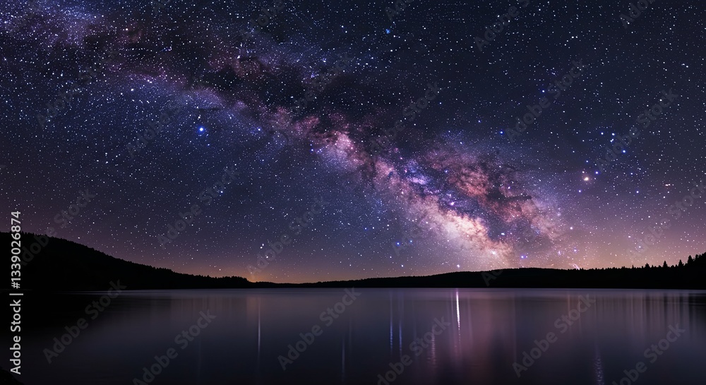 The sky is dark and the stars are shining brightly The sky is dark and the stars are shining brightly