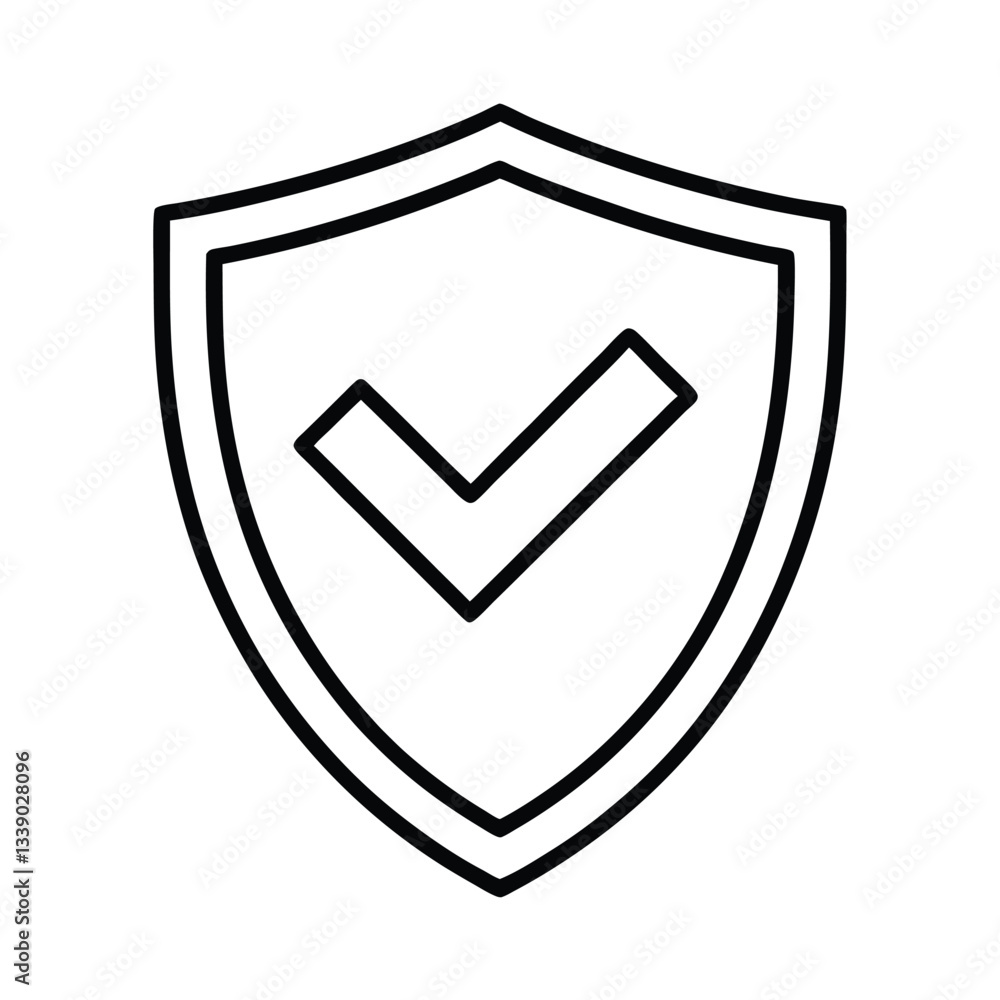 Secure Shield Icon Protection, Safety, Verified, Approved, Secure, Safe, Checkmark, Validation, Cone Secure Shield Icon Protection, Safety, Verified, Approved, Secure, Safe, Checkmark, Validation, Cone