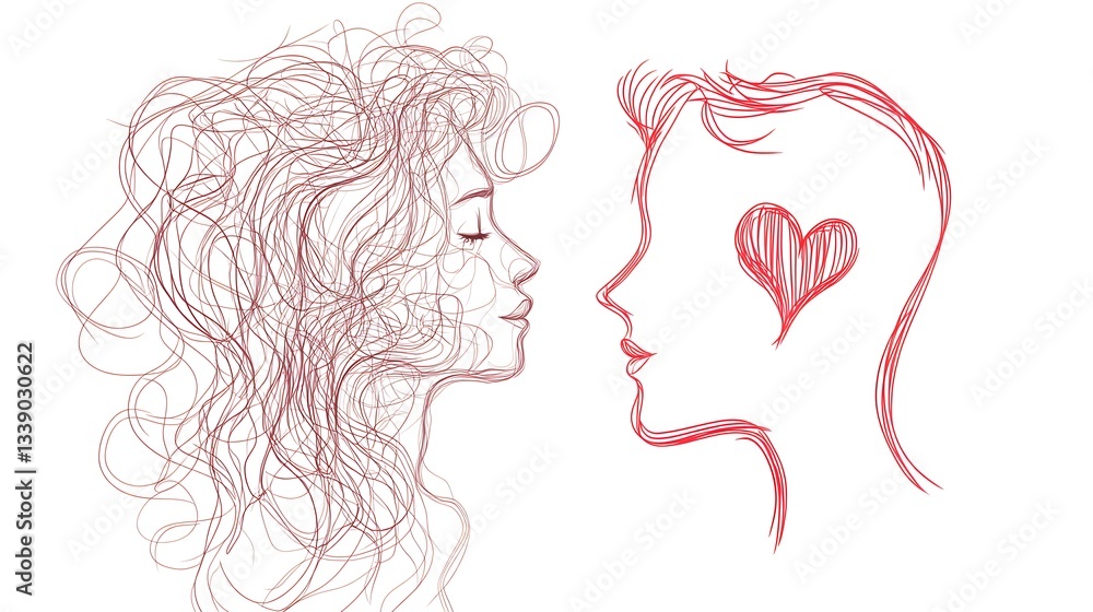 Heartfelt Continuous Line Art for Screenwriters Day Heartfelt Continuous Line Art for Screenwriters Day