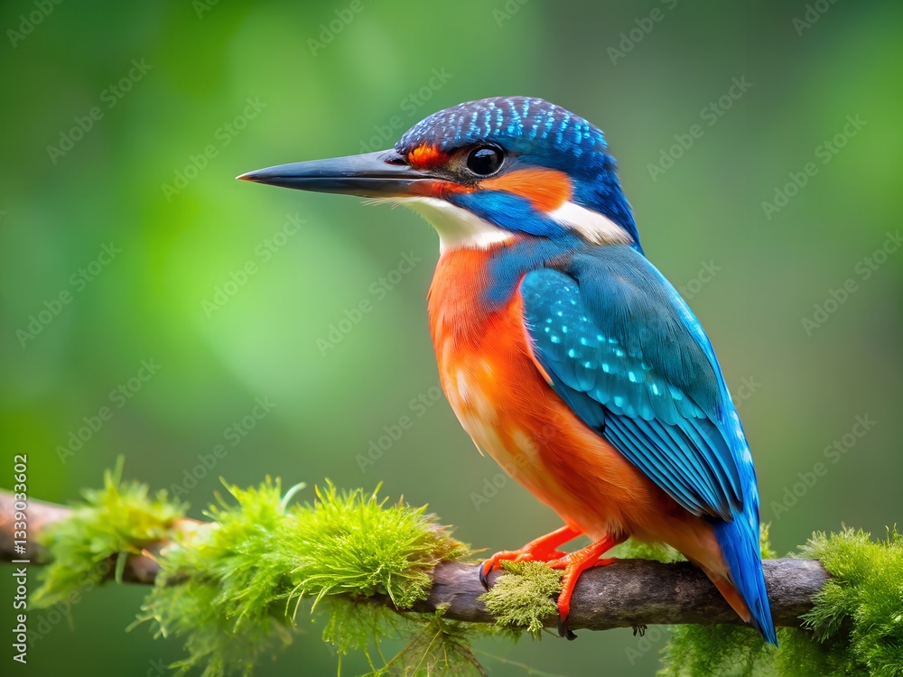 Obraz premium kingfisher on a branch