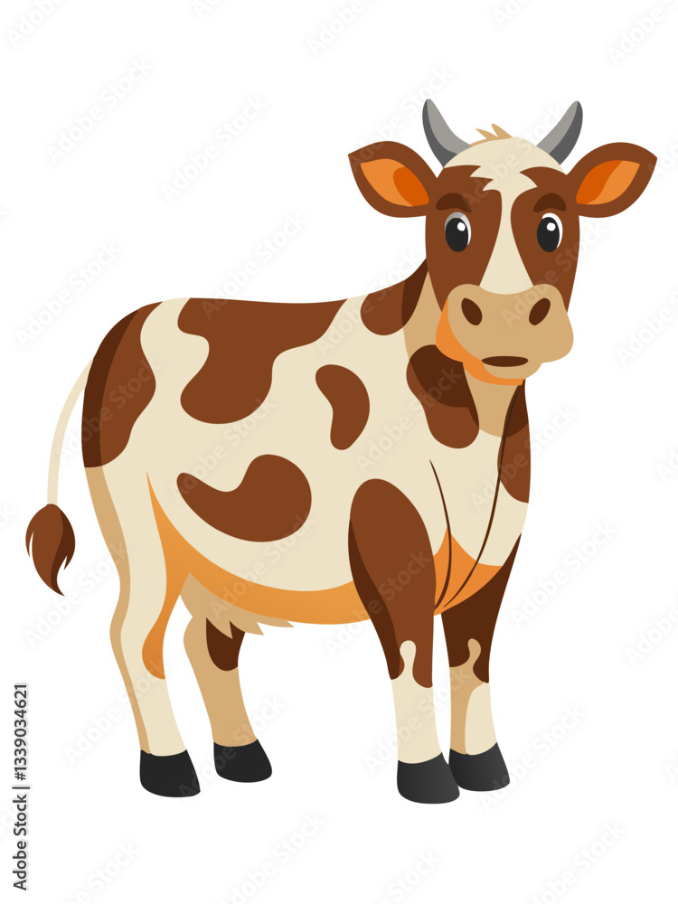 cow isolated on white cow isolated on white