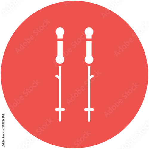 Trekking Poles Icon
