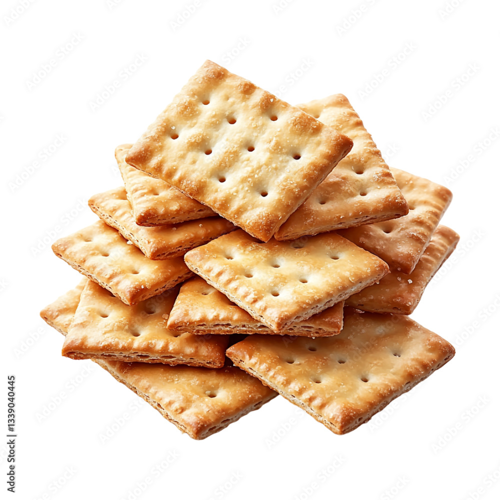 PNG Stack of Biscuits on Transparent Background - Ai Generated PNG Stack of Biscuits on Transparent Background - Ai Generated