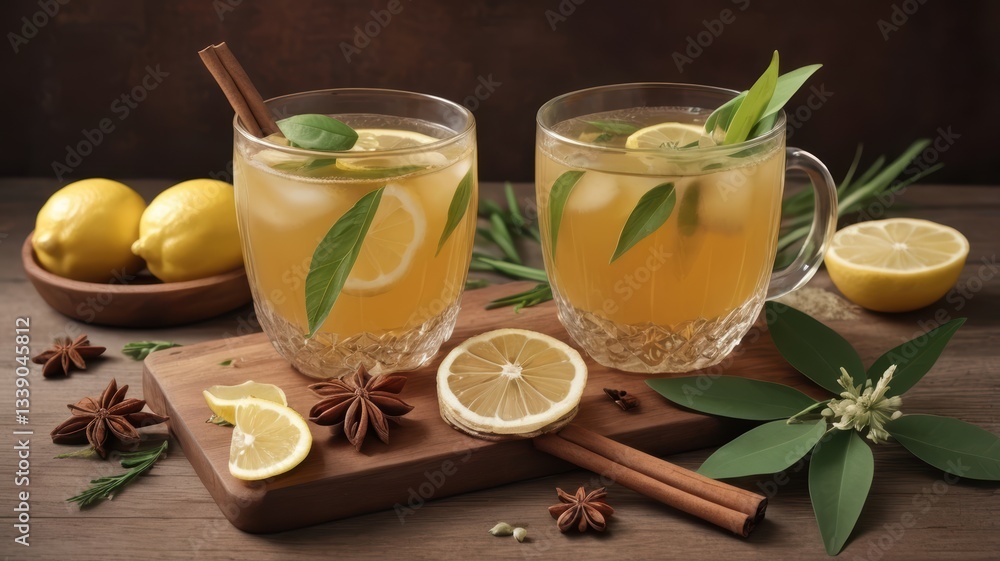 Fototapeta premium herbal drink