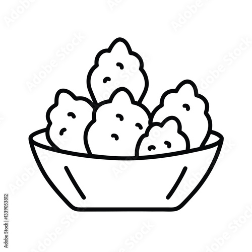 Crispy Fried Chicken Nuggets in a Serving Bowl
