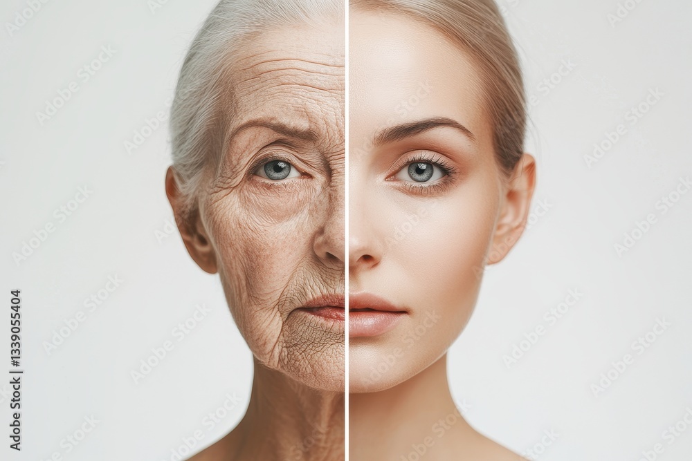 Youthful Skin Transformation: Before and After