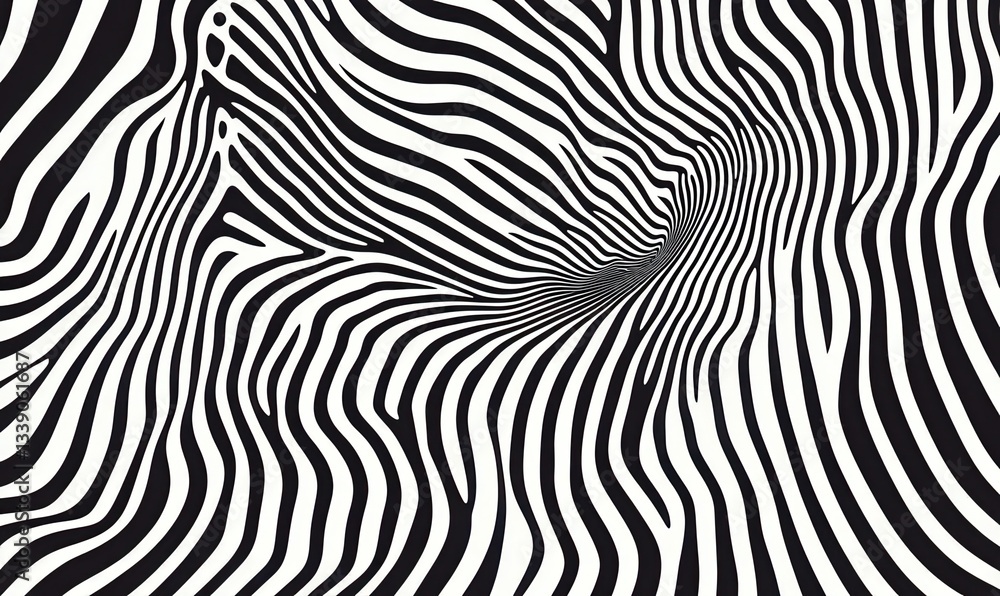 Abstract Zebra Pattern Design Abstract Zebra Pattern Design