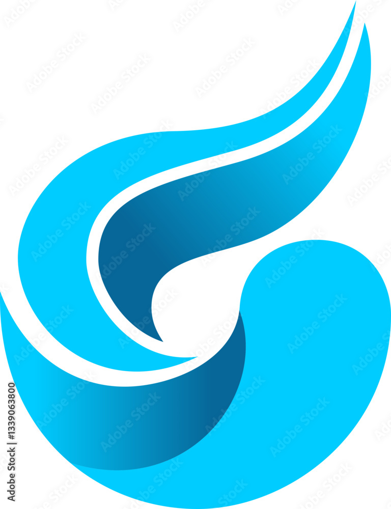 water wave abstract company logo abstract blue background water wave abstract company logo abstract blue background