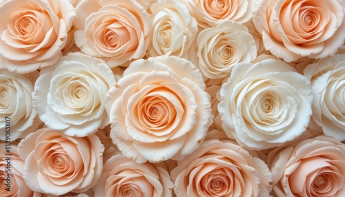 Blossoming roses floral arrangement nature soft lighting close-up beauty