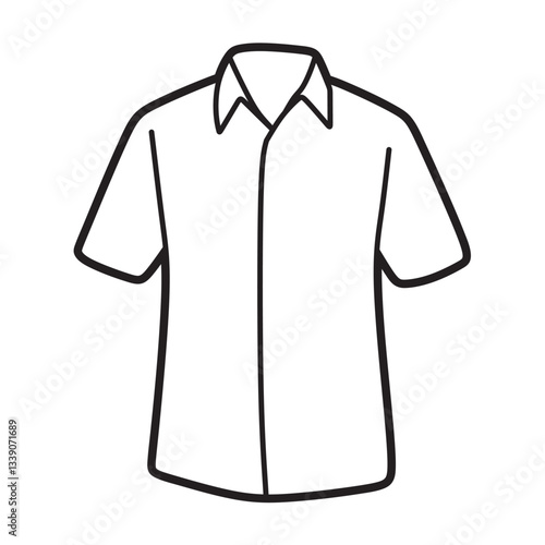 plain simple black and white short sleeve shirt