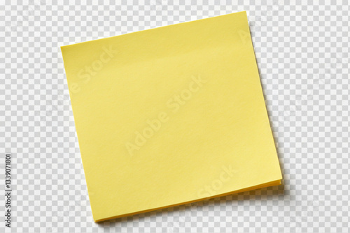 A set of classic yellow sticky notes with an adhesive back, ideal for office use and daily reminders.