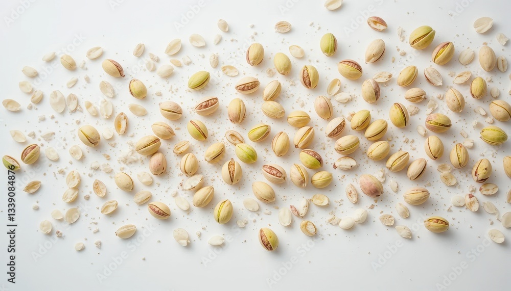 Obraz premium Pistachios a minimalist approach to healthy snacking