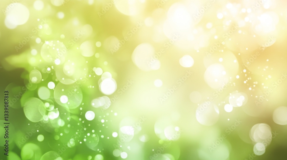 Abstract green and yellow bokeh background. Abstract green and yellow bokeh background.