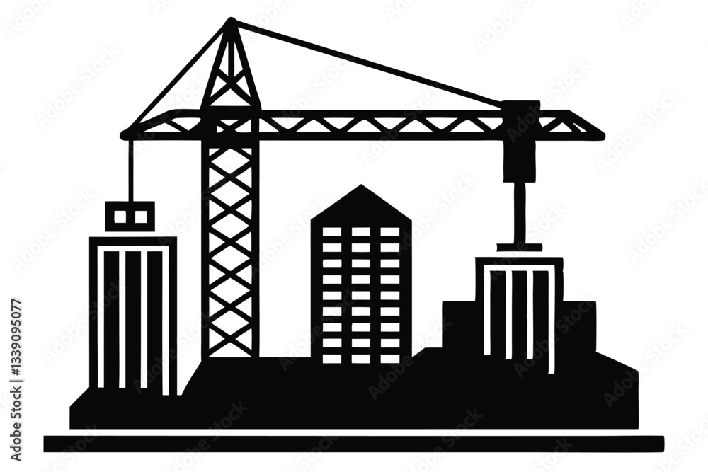 Fototapeta premium construction site design