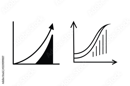 Exponential Growth, Sigmoid Curve, Data Analysis, Business Graphs, Chart, Trend, Progress, Increase,