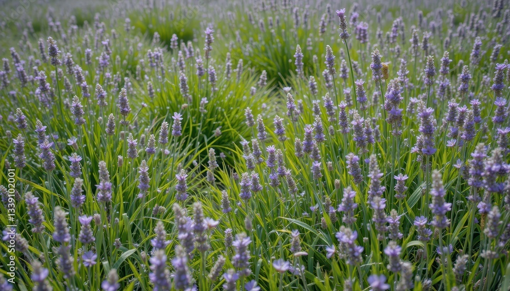 Fototapeta premium Tranquil lavender countryside views