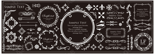 高級感のあるビンテージ調のフレームデザインセット