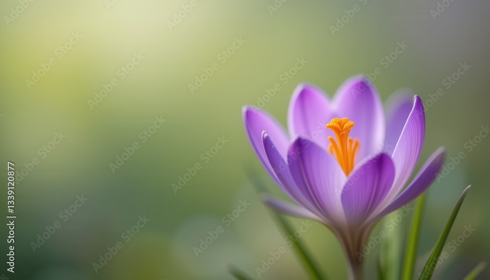 Blooming crocus flower spring garden macro photography natural environment close-up beauty Blooming crocus flower spring garden macro photography natural environment close-up beauty