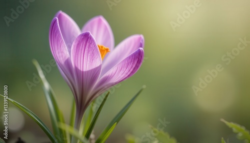 Wallpaper Mural Blooming crocus flower nature photography outdoor close-up beauty Torontodigital.ca