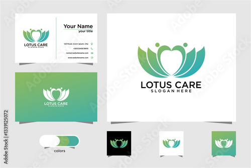 Pixel Art Lotus Care Branding Kit