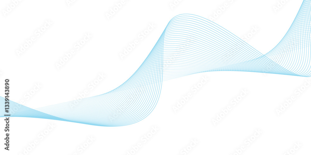 Abstract vector background with blue wavy lines. Blue wave background. Blue lines vector illustration. Curved wave. Abstract wave element. Abstract vector background with blue wavy lines. Blue wave background. Blue lines vector illustration. Curved wave. Abstract wave element.