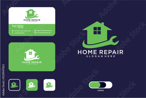 Professional Home Repair Business Cards With Logo
