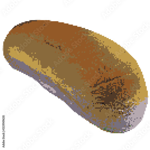 Hotdog bun pixel art