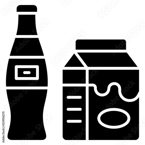Milk Glyph Icon
