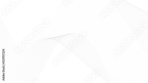 Abstract halftone flowing wavy colorful gradient dots shape isolated on transparent background. Digital future technology concept. Design for web design, music, cover, technology, science, data