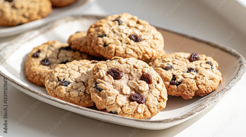 Deliciously Baked Cookies on a Rustic Table Evoking Warm Family Moments Deliciously Baked Cookies on a Rustic Table Evoking Warm Family Moments
