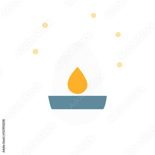 Easter Vigil Vector Illustration – Religious Easter Night Graphic Design