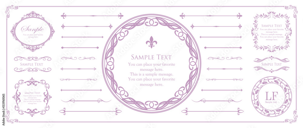 アンティークなフレームデザイン