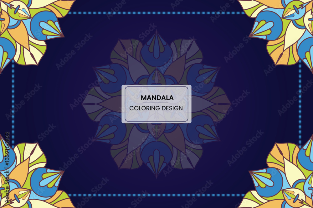 Obraz premium Luxury Mandala Background Art Premium Vector