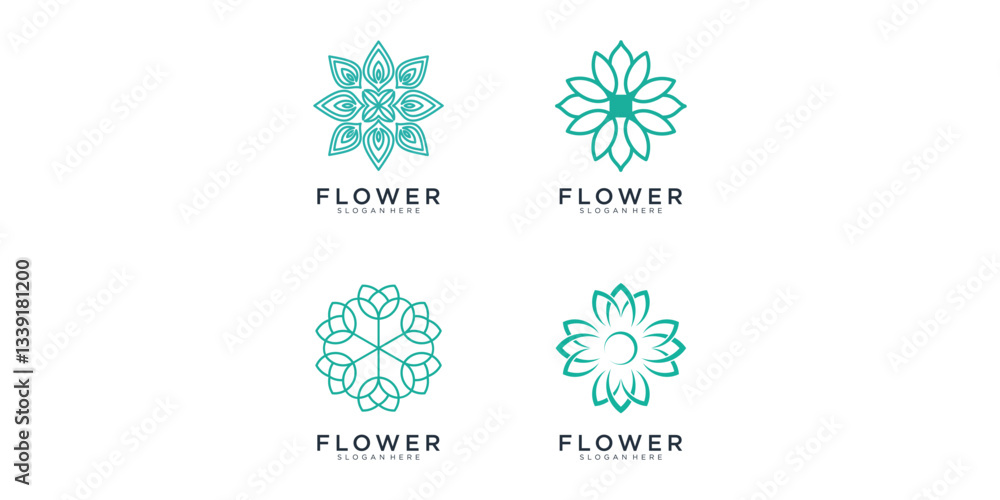 Teal Geometric Flower Pixel Art Designs Teal Geometric Flower Pixel Art Designs