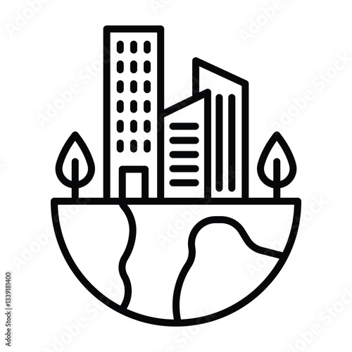 Icon Vector Mother Earth Day Design