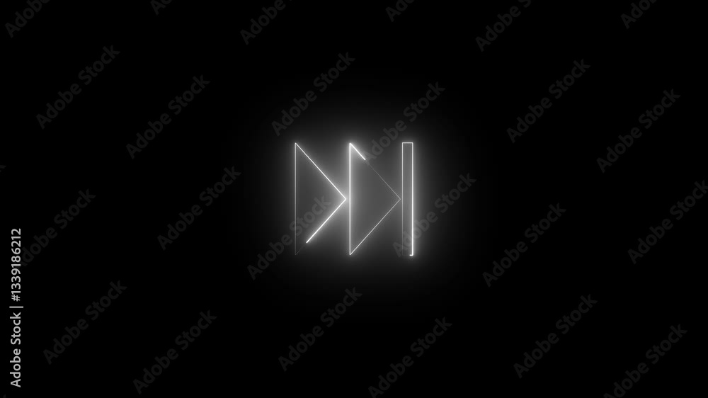 next button neon shine Fast forward button. next button neon shine Fast forward button.