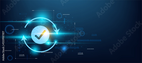 checked approved icon concept in business