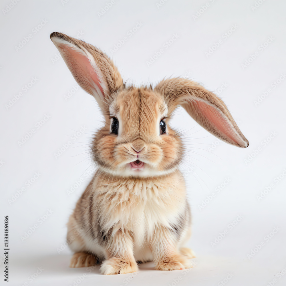 Fototapeta premium Adorable and Soft Baby Bunny Illustration