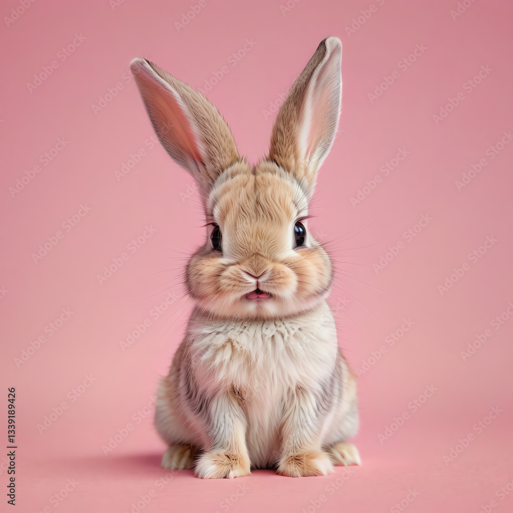 Fototapeta premium Adorable and Soft Baby Bunny Illustration