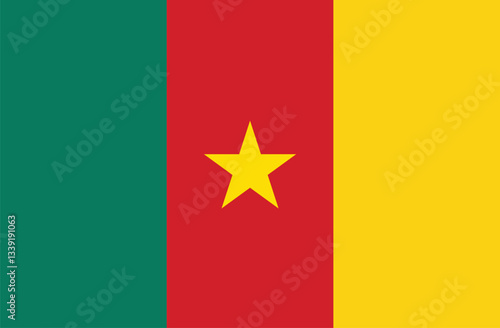 National flag of Cameroon vector image