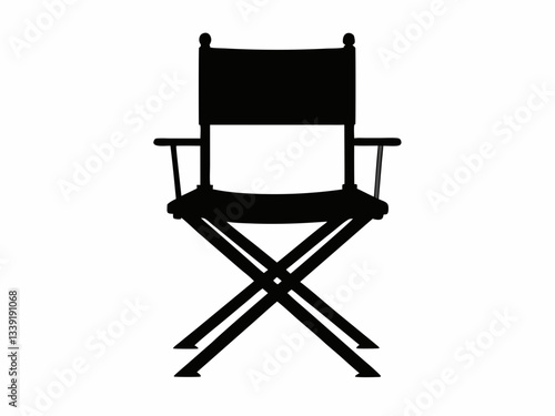 Director's Chair  black  silhouette,Director's Chair icon