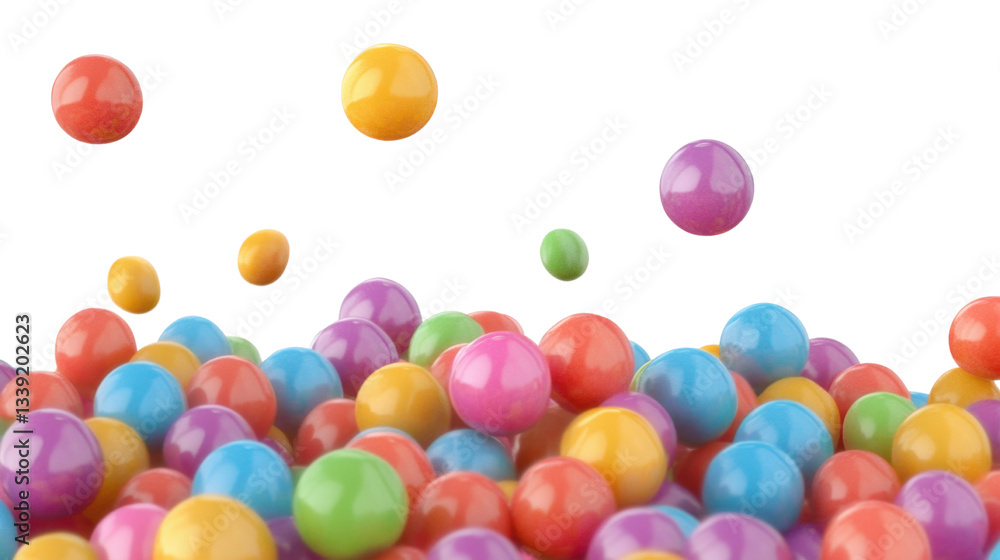 Fototapeta premium colorful easter eggs isolated on a white background