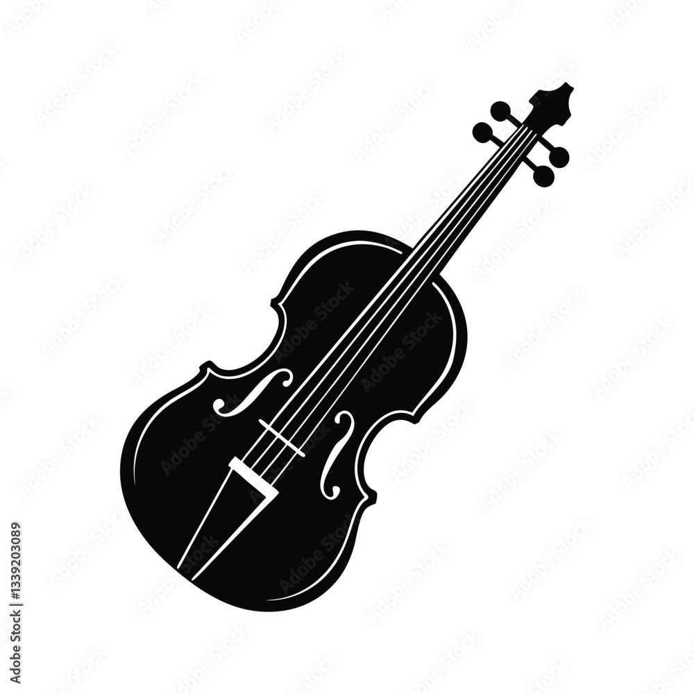 Obraz premium violin vector illustration