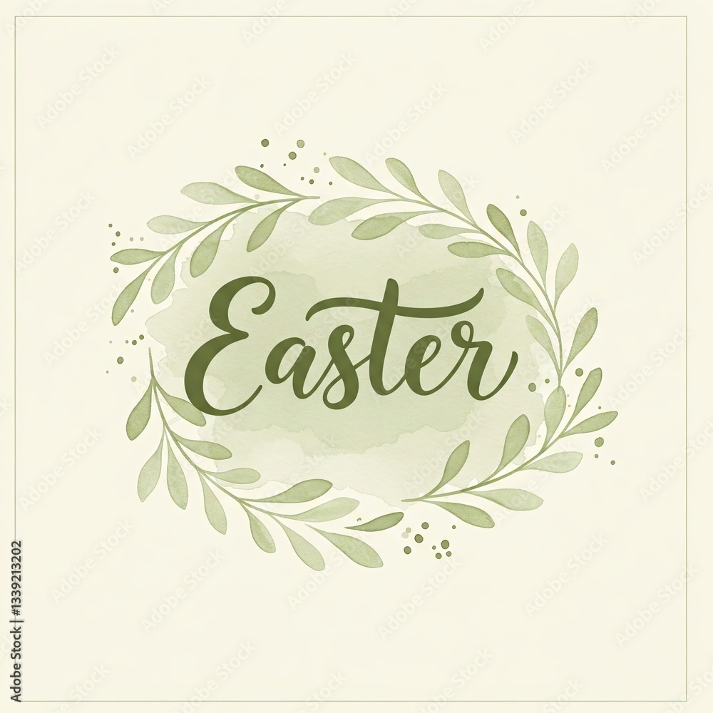 Simple Easter Illustration Simple Easter Illustration