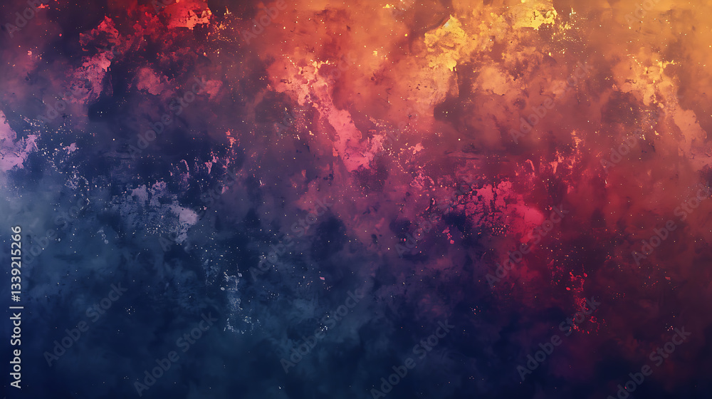 Fototapeta premium Cosmic Nebula Abstract – Deep Space Colorful Background
